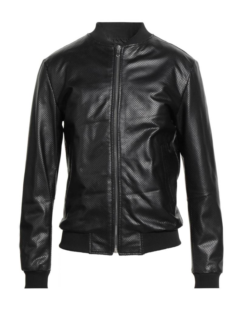 STREET LEATHERS Jacke & Anorak Herren Schwarz von STREET LEATHERS