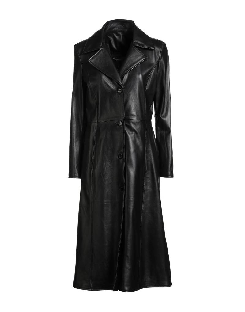 STREET LEATHERS Mantel Damen Schwarz von STREET LEATHERS