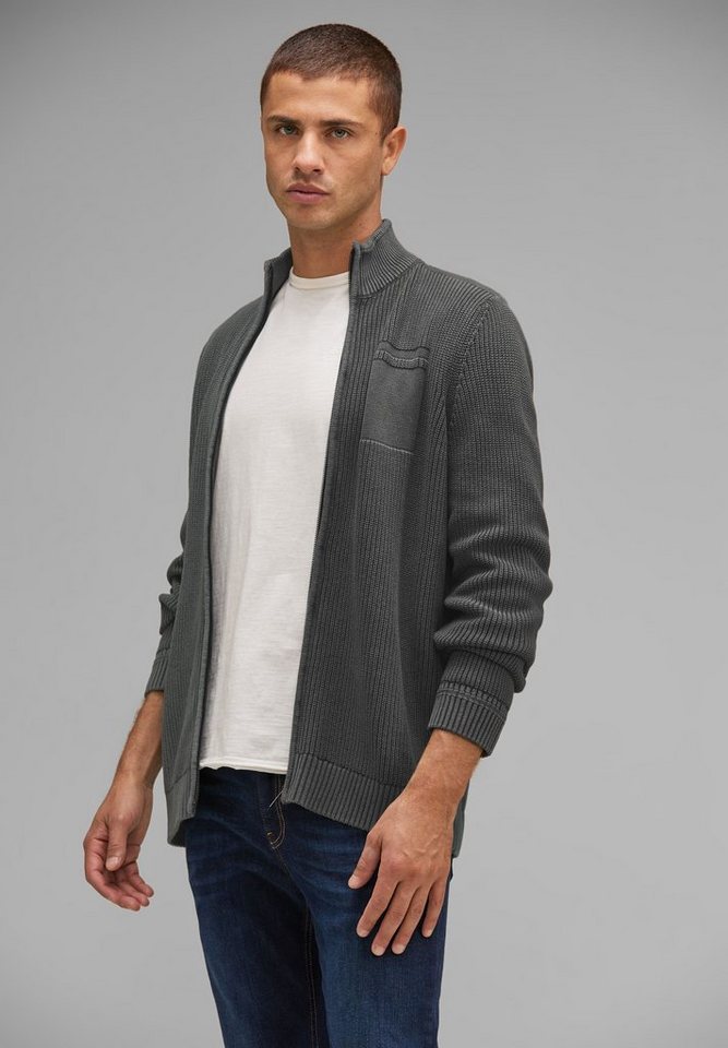 STREET ONE MEN Cardigan mit Stehkragen von STREET ONE MEN