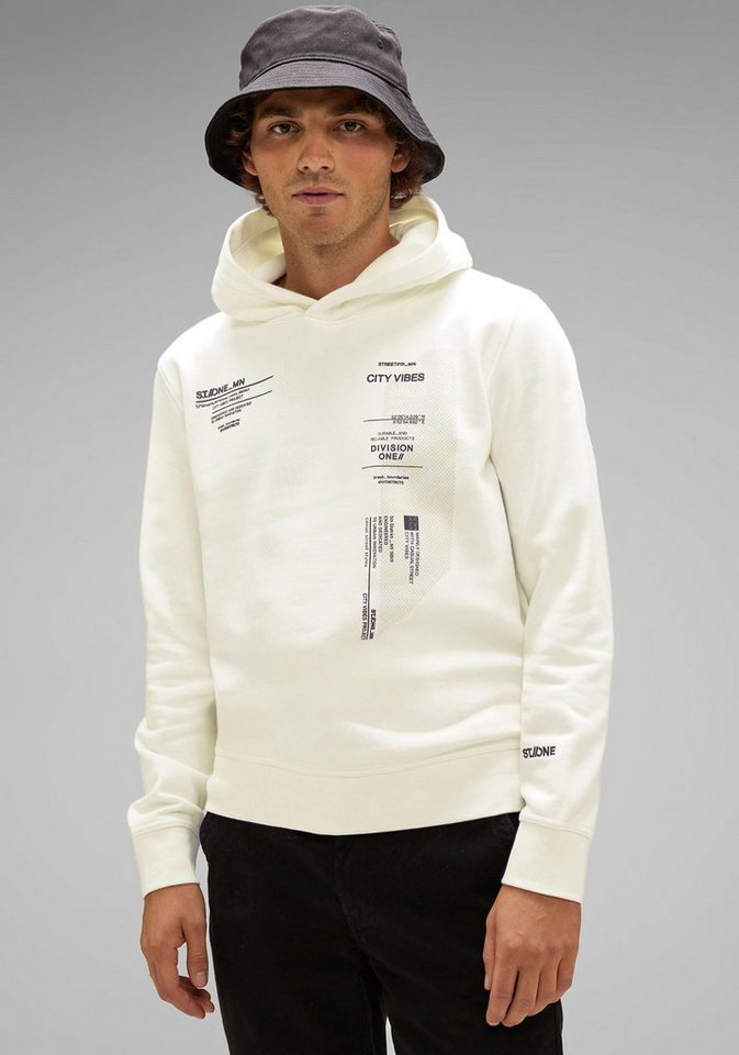 STREET ONE MEN Hoodie mit kleiner Logostickerei von STREET ONE MEN