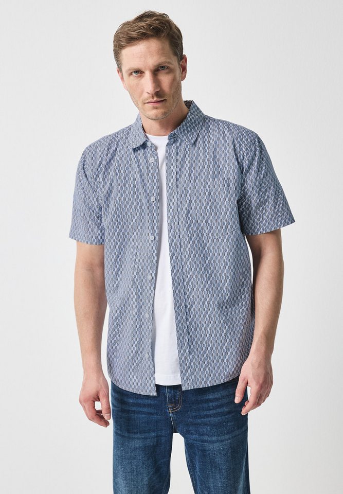 STREET ONE MEN Kurzarmhemd aus reiner Baumwolle von STREET ONE MEN