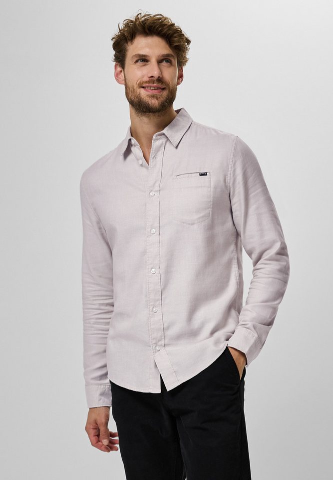 STREET ONE MEN Langarmhemd aus reiner Baumwolle von STREET ONE MEN