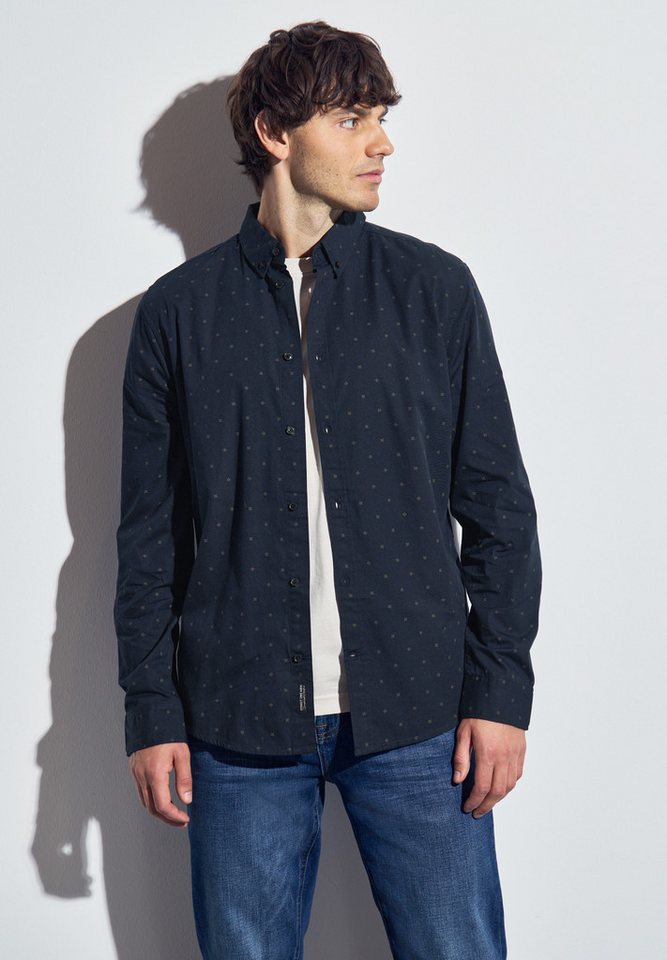 STREET ONE MEN Langarmhemd aus reiner Baumwolle von STREET ONE MEN