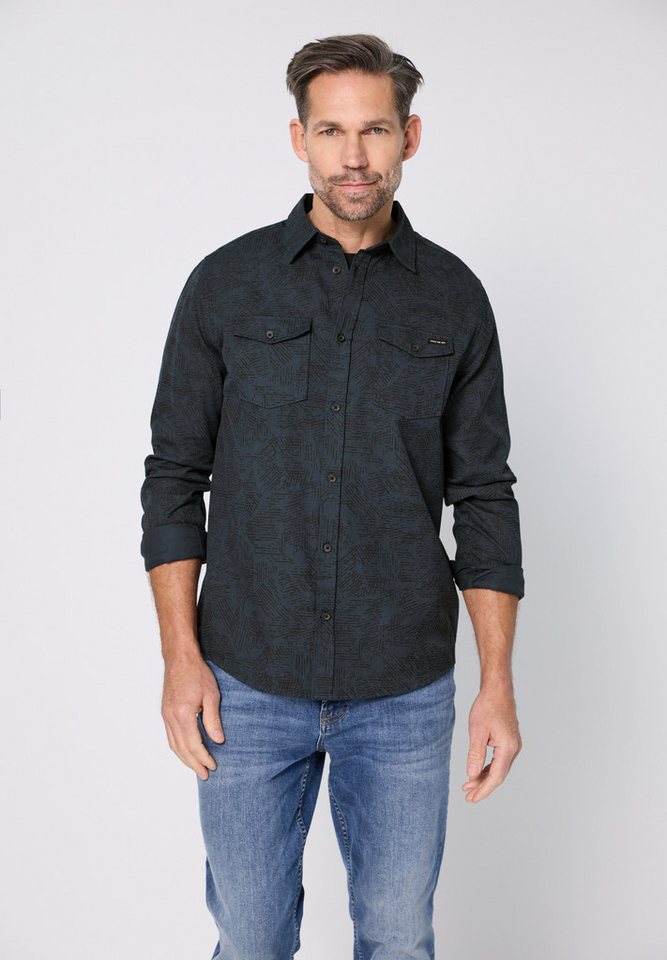 STREET ONE MEN Langarmhemd aus reiner Baumwolle von STREET ONE MEN