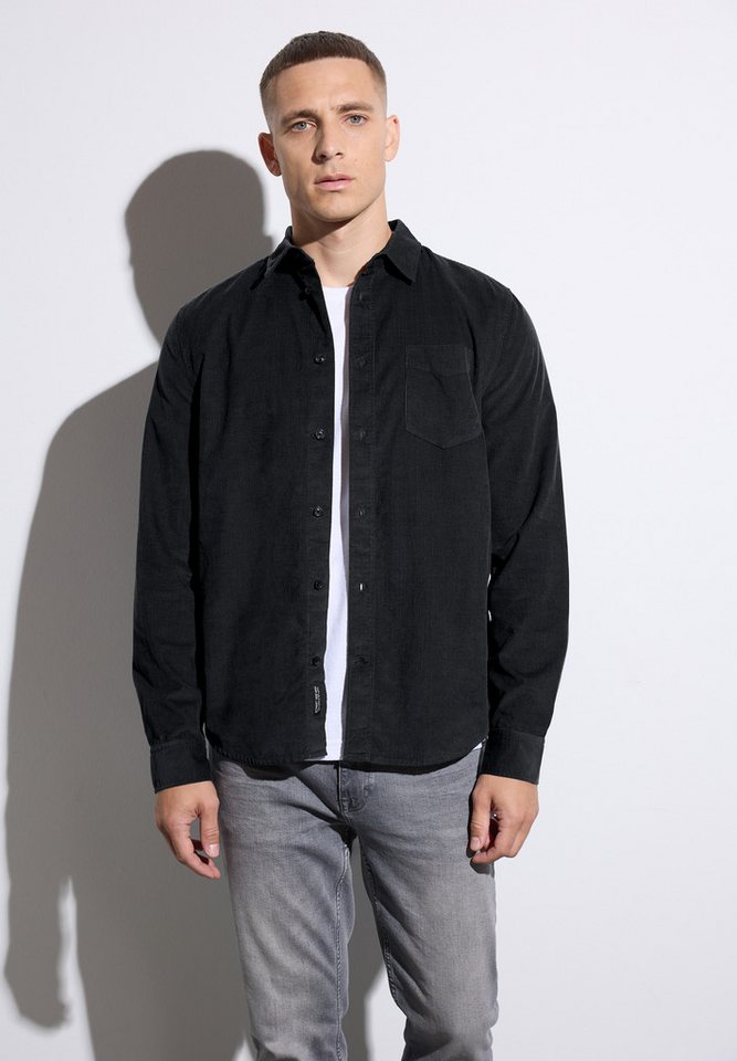 STREET ONE MEN Langarmhemd aus reiner Baumwolle von STREET ONE MEN