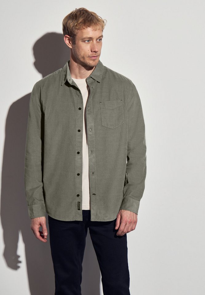 STREET ONE MEN Langarmhemd aus reiner Baumwolle von STREET ONE MEN