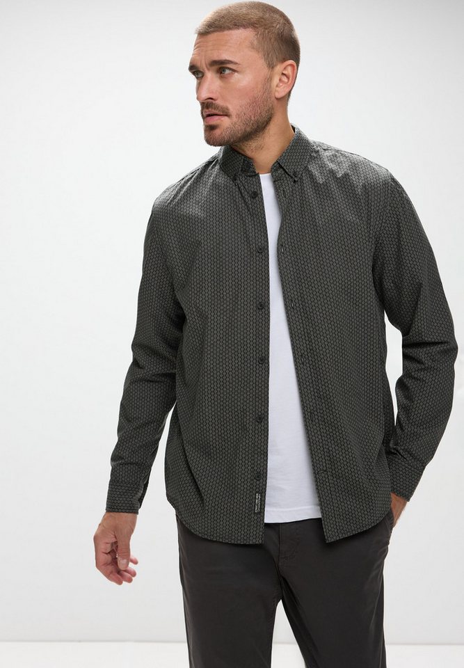 STREET ONE MEN Langarmhemd aus reiner Baumwolle von STREET ONE MEN