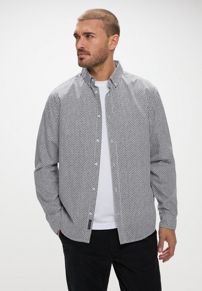 STREET ONE MEN Langarmhemd aus reiner Baumwolle von STREET ONE MEN