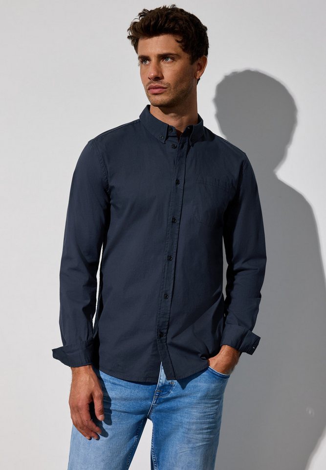 STREET ONE MEN Langarmhemd mit Brusttasche von STREET ONE MEN