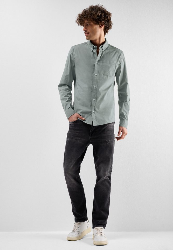 STREET ONE MEN Langarmhemd mit Brusttasche von STREET ONE MEN