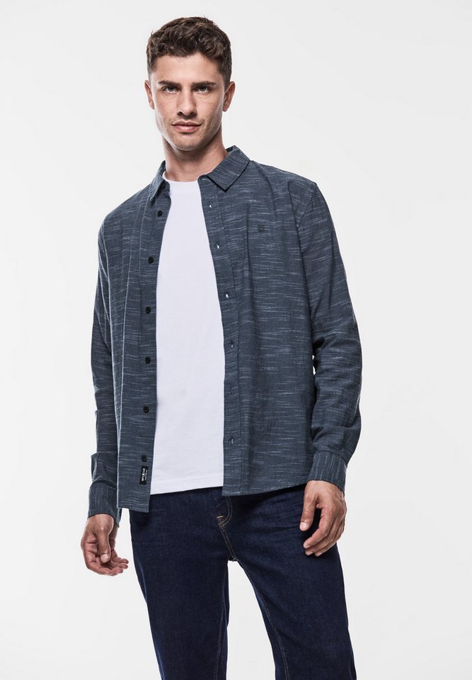 STREET ONE MEN Langarmhemd mit Knopfleiste von STREET ONE MEN