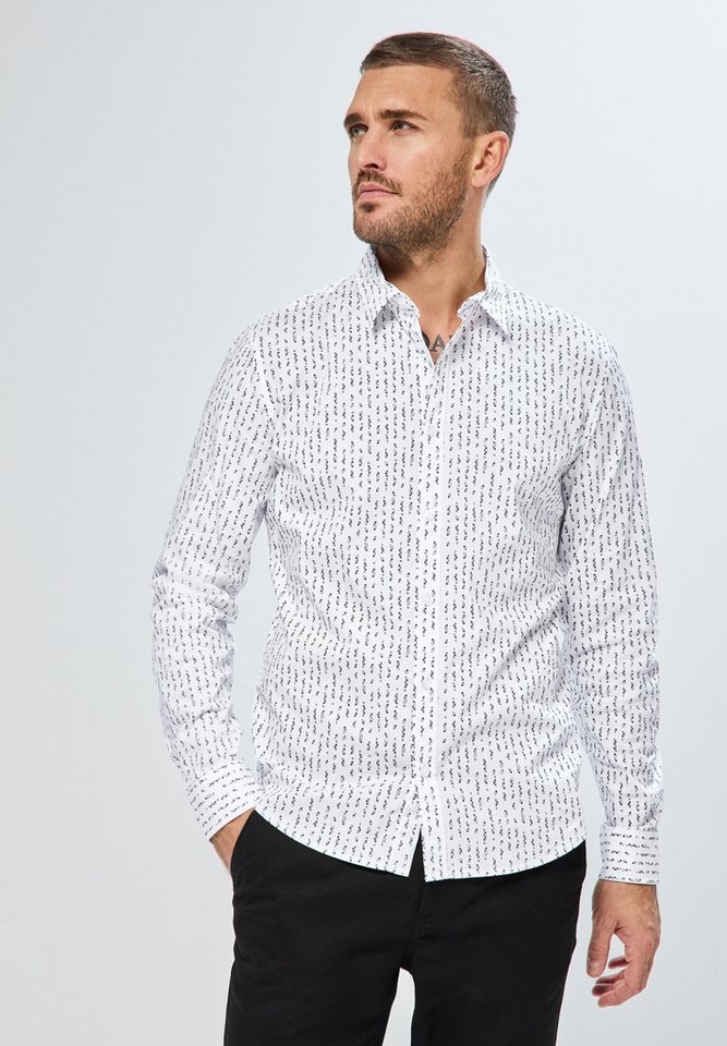 STREET ONE MEN Langarmhemd mit grafischem Muster von STREET ONE MEN