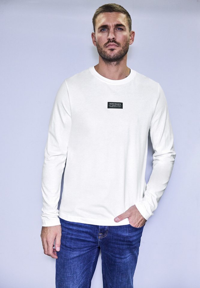 STREET ONE MEN Langarmshirt aus reiner Baumwolle von STREET ONE MEN