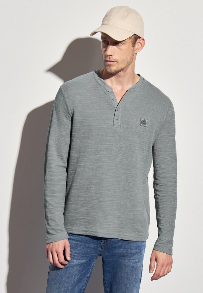 STREET ONE MEN Langarmshirt im soften Baumwoll-Mix von STREET ONE MEN