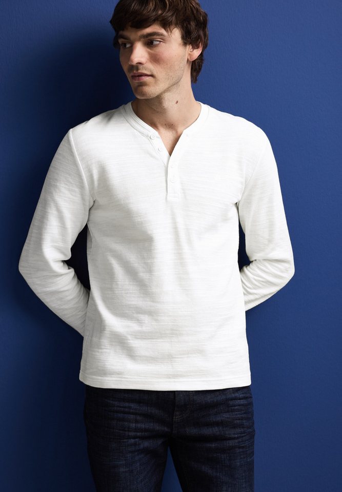 STREET ONE MEN Langarmshirt im soften Baumwoll-Mix von STREET ONE MEN