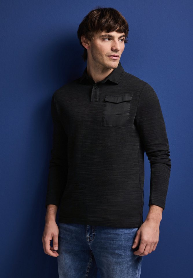 STREET ONE MEN Langarmshirt mit Brusttasche von STREET ONE MEN