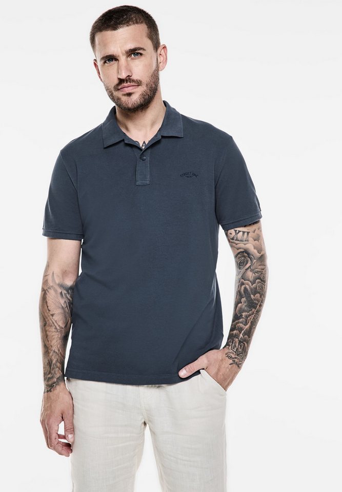 STREET ONE MEN Poloshirt aus reiner Baumwolle von STREET ONE MEN