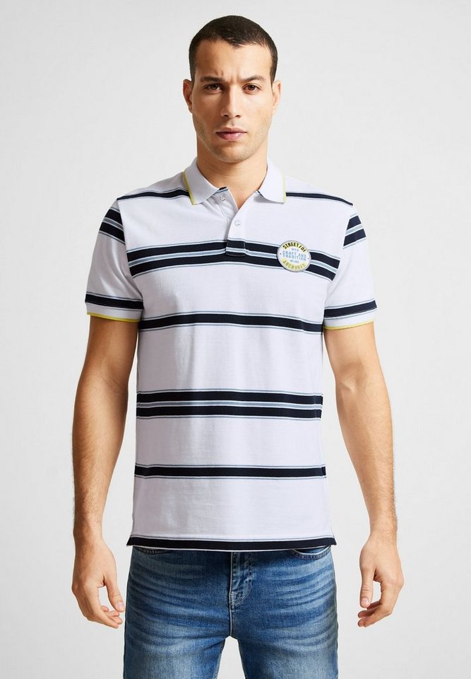 STREET ONE MEN Poloshirt aus reiner Baumwolle von STREET ONE MEN