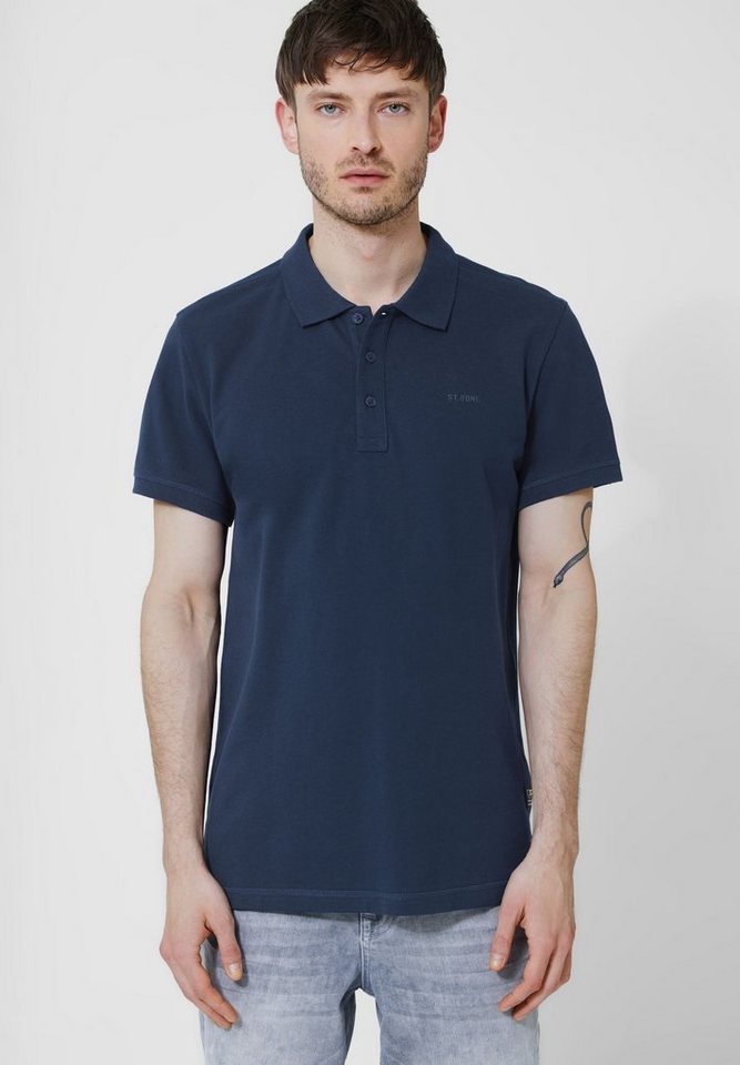 STREET ONE MEN Poloshirt in Unifarbe von STREET ONE MEN