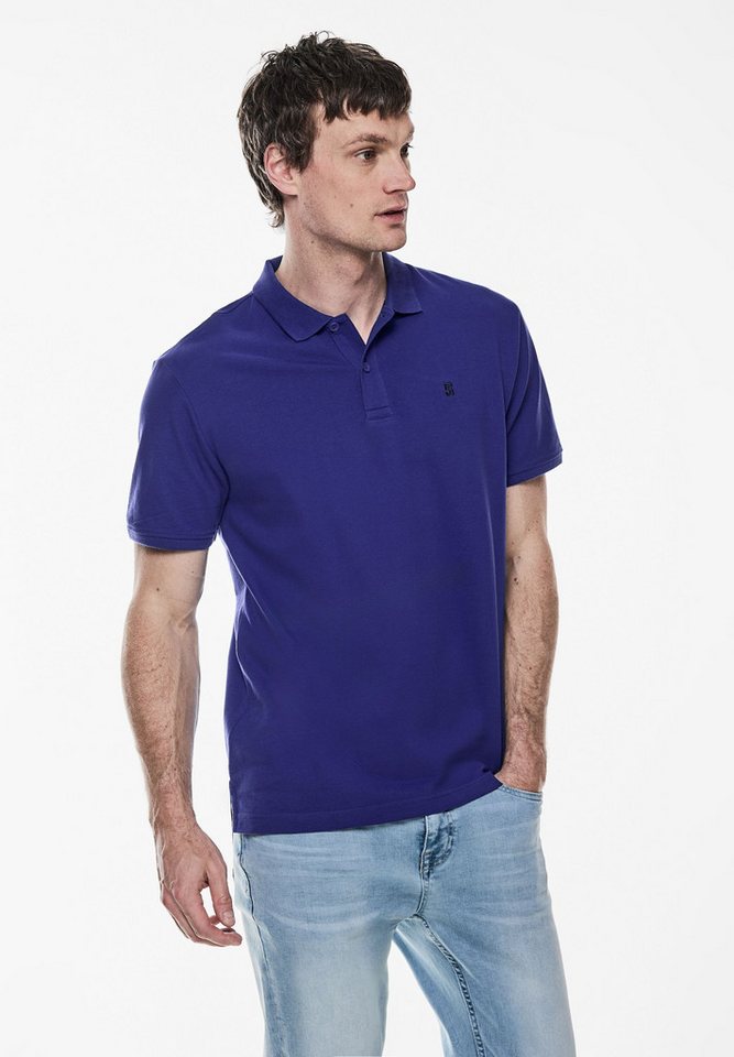 STREET ONE MEN Poloshirt in Unifarbe von STREET ONE MEN