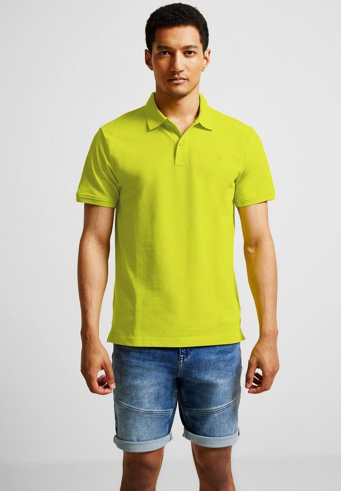 STREET ONE MEN Poloshirt in Unifarbe von STREET ONE MEN