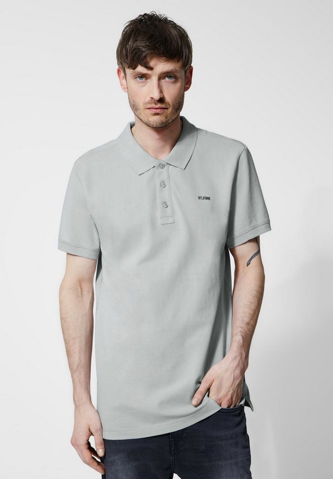 STREET ONE MEN Poloshirt in Unifarbe von STREET ONE MEN