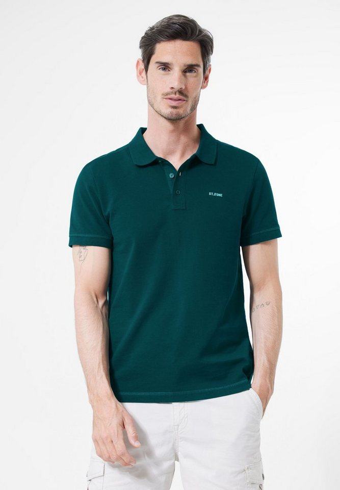 STREET ONE MEN Poloshirt in Unifarbe von STREET ONE MEN