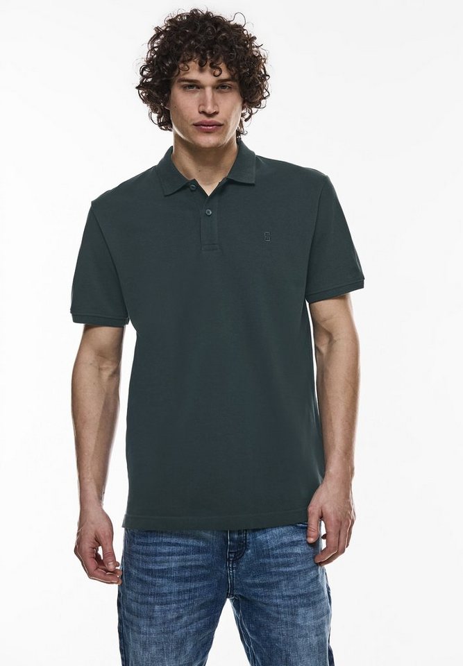 STREET ONE MEN Poloshirt in Unifarbe von STREET ONE MEN