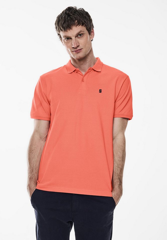 STREET ONE MEN Poloshirt in Unifarbe von STREET ONE MEN