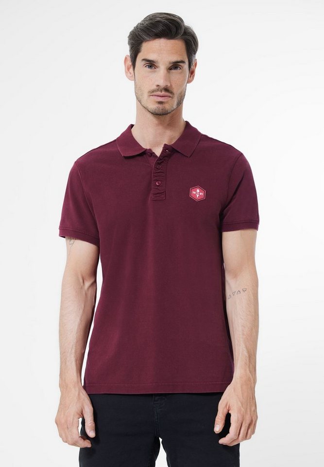 STREET ONE MEN Poloshirt in Unifarbe von STREET ONE MEN