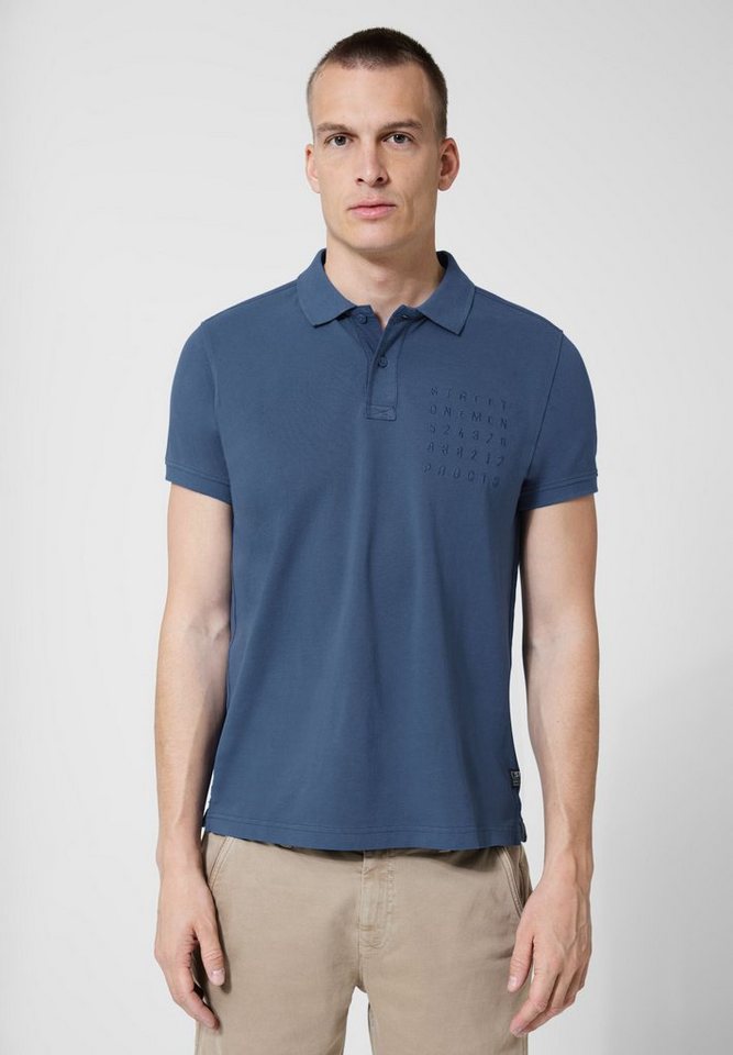 STREET ONE MEN Poloshirt mit Wording-Print von STREET ONE MEN