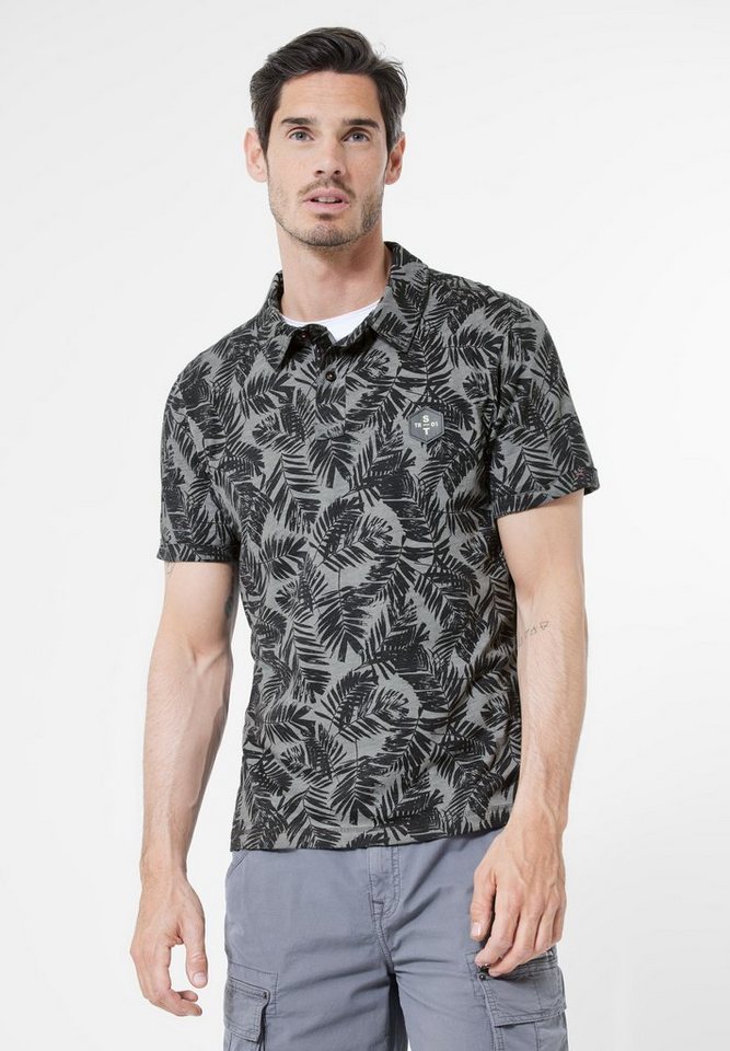 STREET ONE MEN Poloshirt mit allover Print von STREET ONE MEN