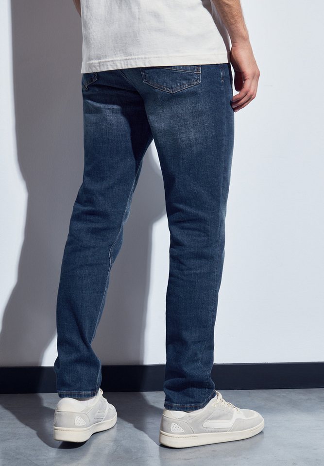STREET ONE MEN Regular-fit-Jeans aus Baumwolle mit Stretchanteil von STREET ONE MEN