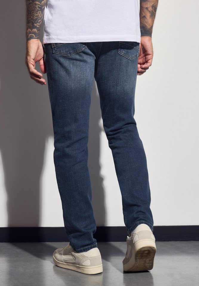 STREET ONE MEN Regular-fit-Jeans aus Baumwolle mit Stretchanteil von STREET ONE MEN