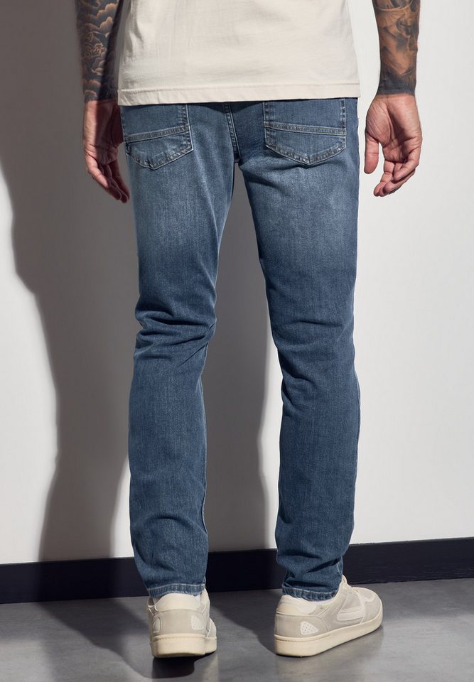 STREET ONE MEN Regular-fit-Jeans aus Baumwolle mit Stretchanteil von STREET ONE MEN