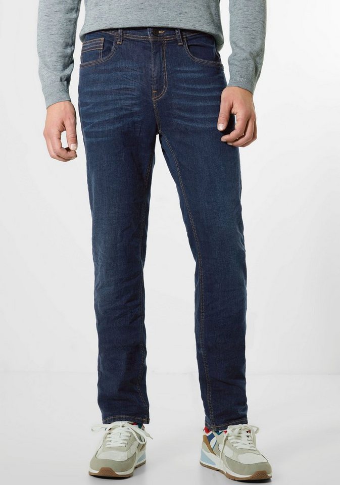 STREET ONE MEN Regular-fit-Jeans mit blauer Indigo Waschung von STREET ONE MEN