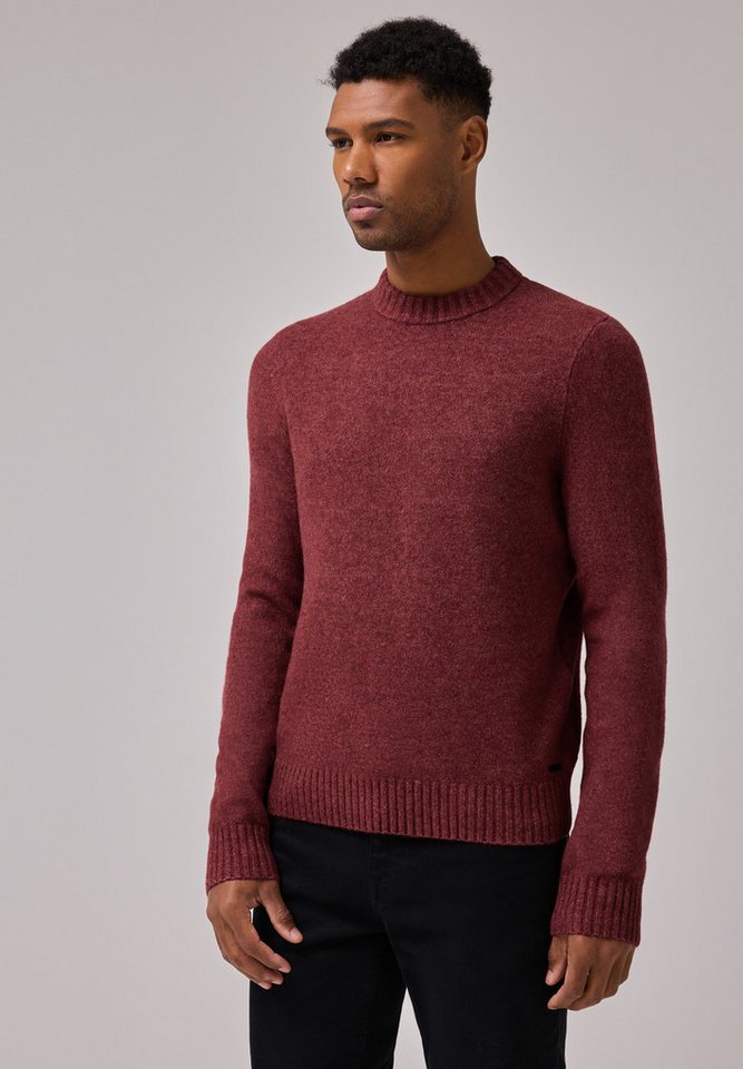 STREET ONE MEN Rundhalspullover aus elastischem Materialmix von STREET ONE MEN