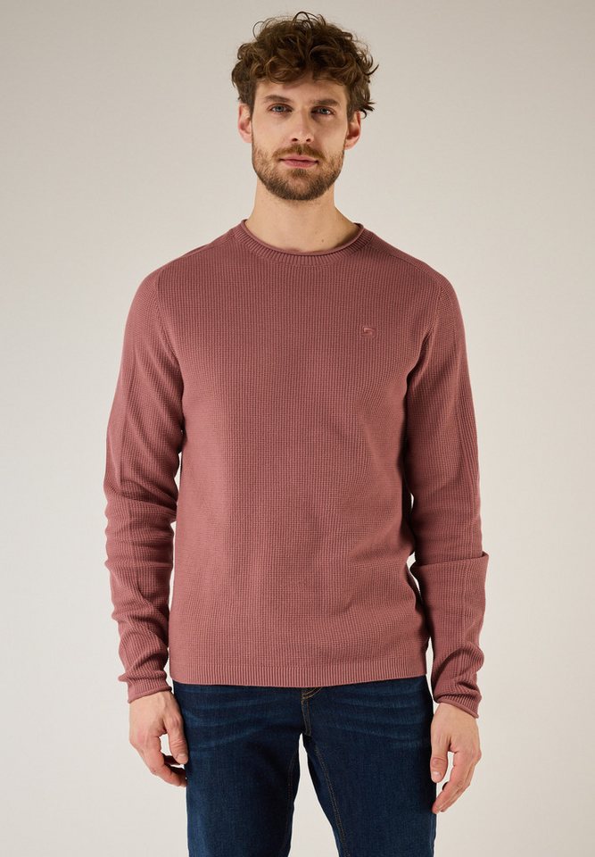 STREET ONE MEN Rundhalspullover mit Struktur von STREET ONE MEN