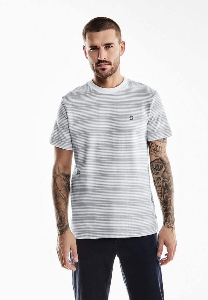 STREET ONE MEN Rundhalsshirt mit Rundhalsausschnitt von STREET ONE MEN