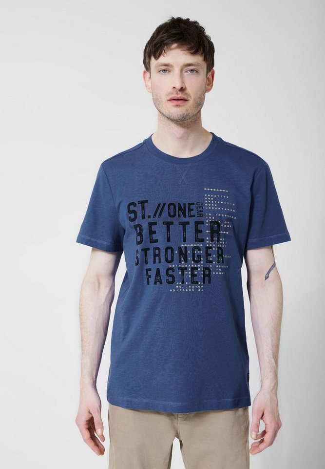 STREET ONE MEN Rundhalsshirt mit Wording-Print von STREET ONE MEN