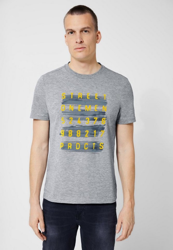 STREET ONE MEN Rundhalsshirt mit Wordingprint von STREET ONE MEN