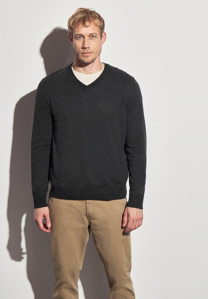 STREET ONE MEN Strickpullover aus reiner Baumwolle von STREET ONE MEN