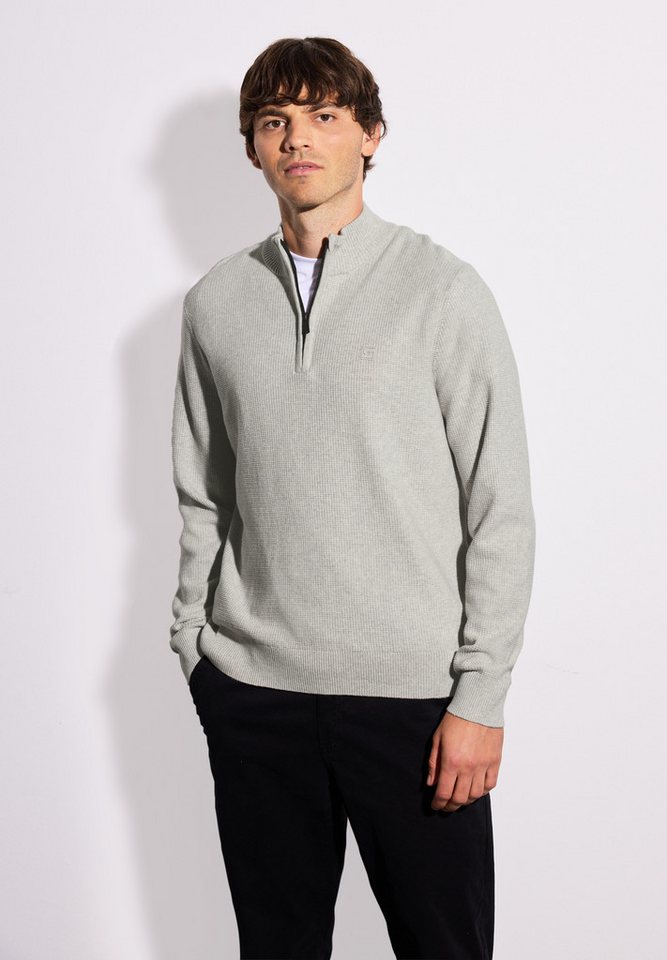 STREET ONE MEN Strickpullover aus reiner Baumwolle von STREET ONE MEN