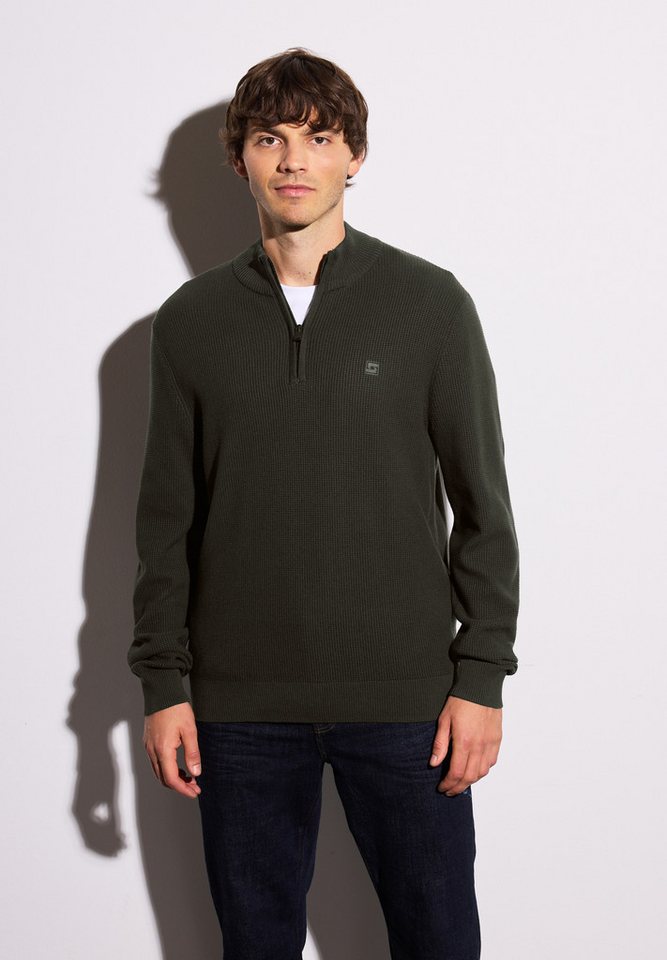 STREET ONE MEN Strickpullover aus reiner Baumwolle von STREET ONE MEN