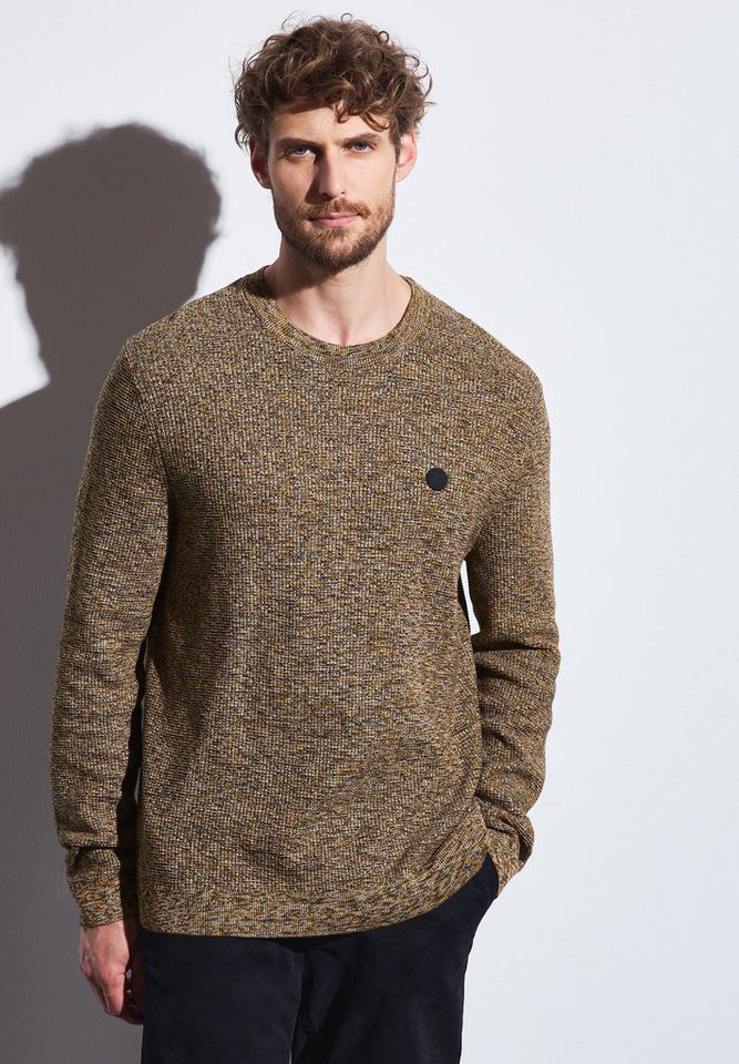 STREET ONE MEN Strickpullover im Melange Look von STREET ONE MEN