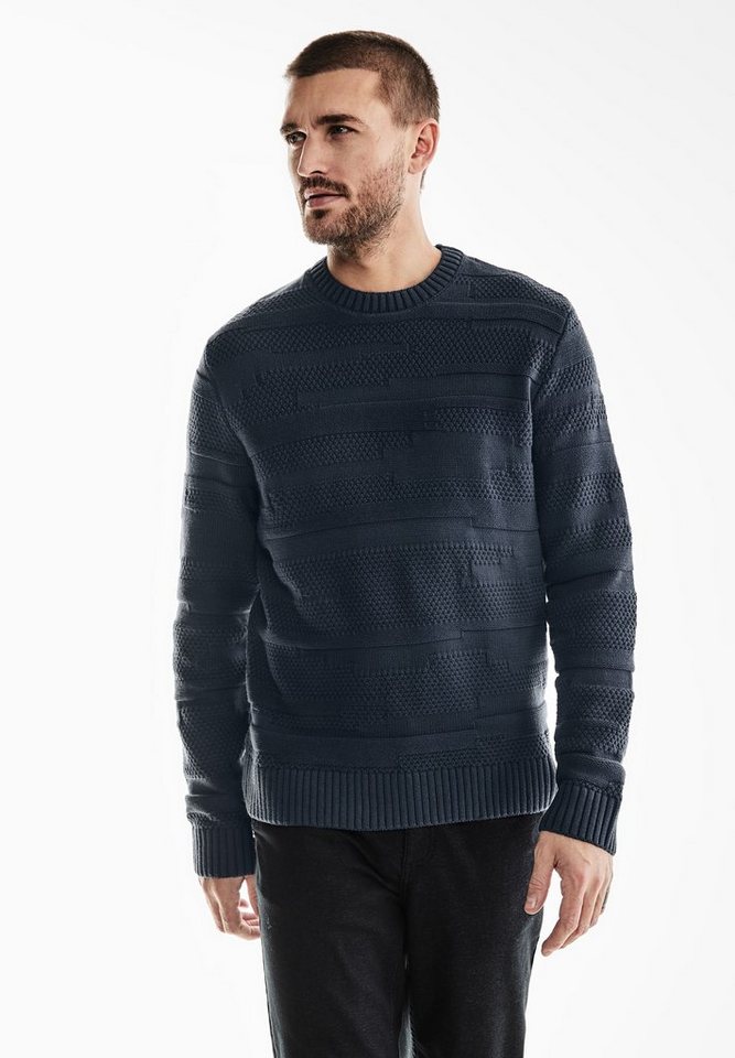 STREET ONE MEN Strickpullover mit Struktur von STREET ONE MEN