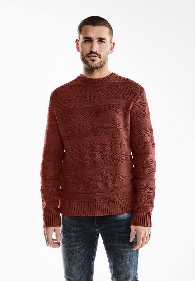 STREET ONE MEN Strickpullover mit Struktur von STREET ONE MEN