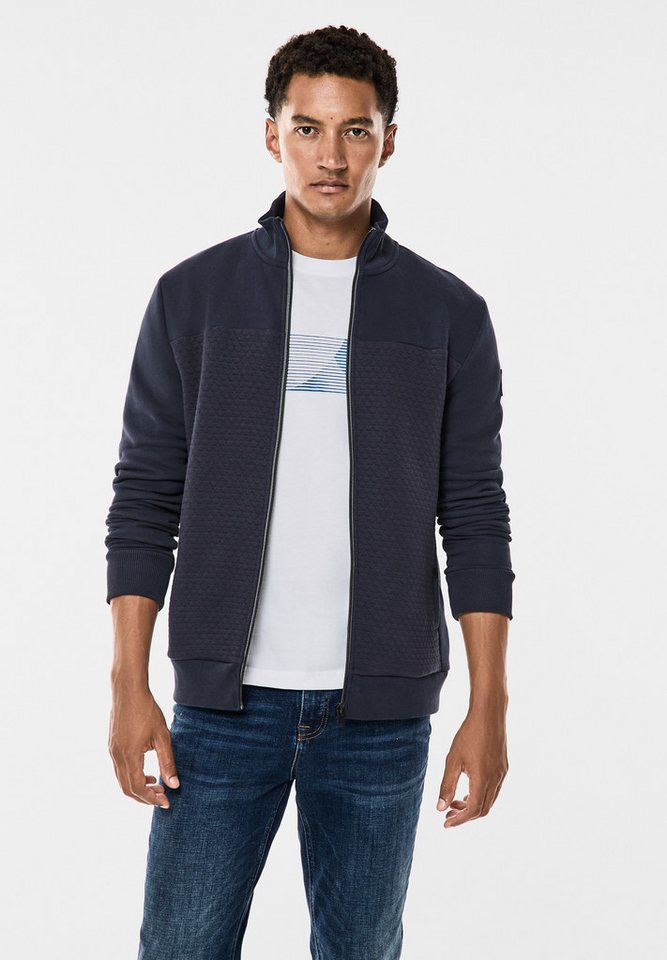 STREET ONE MEN Sweatjacke mit Stehkragen von STREET ONE MEN