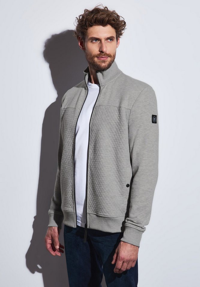STREET ONE MEN Sweatjacke mit Stehkragen von STREET ONE MEN