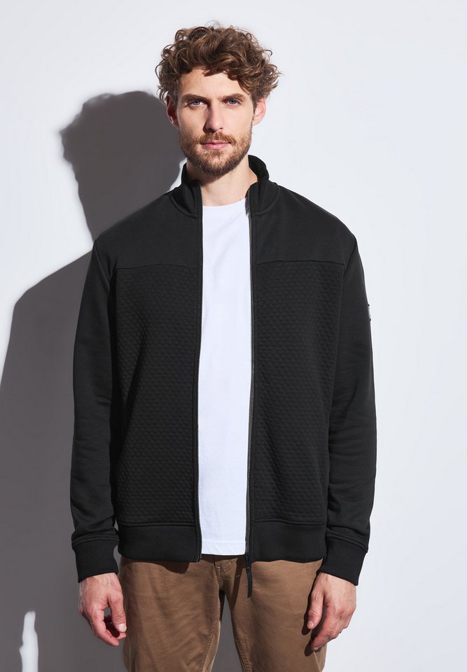 STREET ONE MEN Sweatjacke mit Stehkragen von STREET ONE MEN